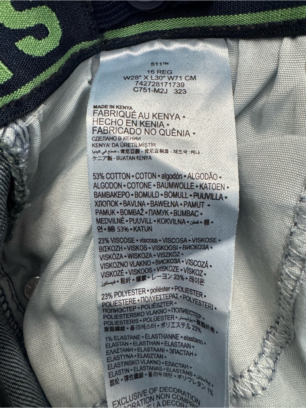 Levi’s 511 Slim Boys Jeans – New with Tags - Picture 7 of 9